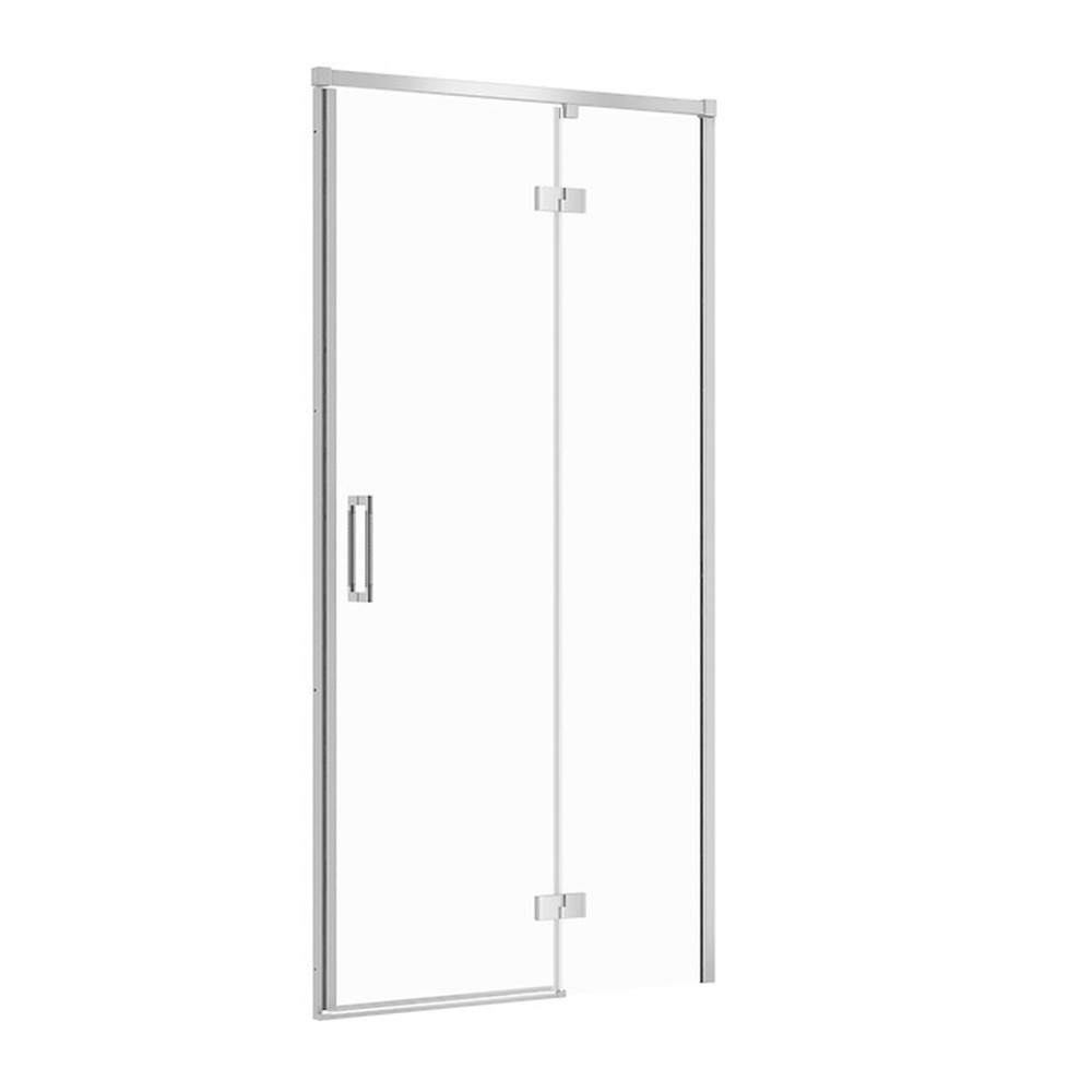 Usa de nisa batanta Cersanit Larga 100 cm sticla 6 mm crom dreapta 100