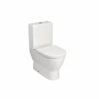 Vas WC pe pardoseala compact Gala Emma Rounded BTW alb lucios