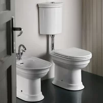 Vas wc pe pardoseala Hatria Dolcevita iesire verticala alb picture - 3