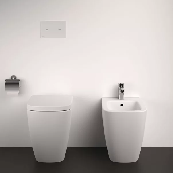 Vas WC pe pardoseala Ideal Standard i.life B inaltat alb lucios rimless picture - 6