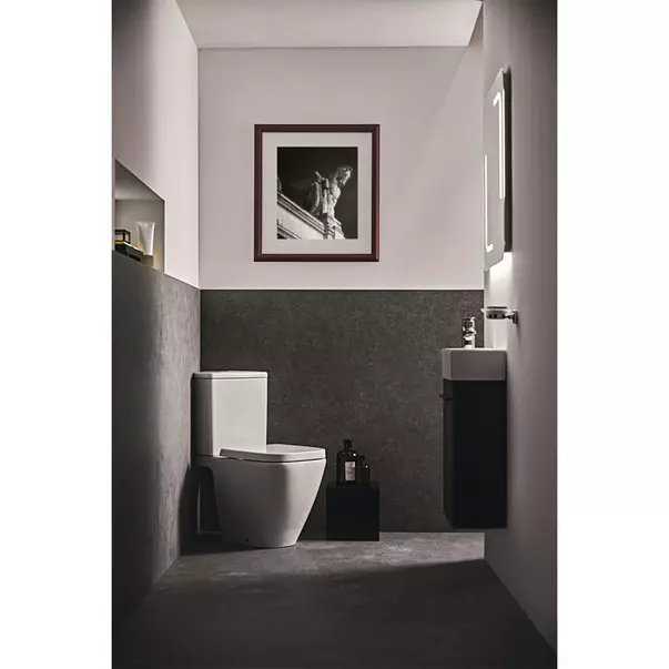 Vas WC pe pardoseala Ideal Standard i.life S Compact rimless alb lucios picture - 5