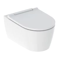 Set vas wc suspendat Geberit One TurboFlush alb cu capac softclose