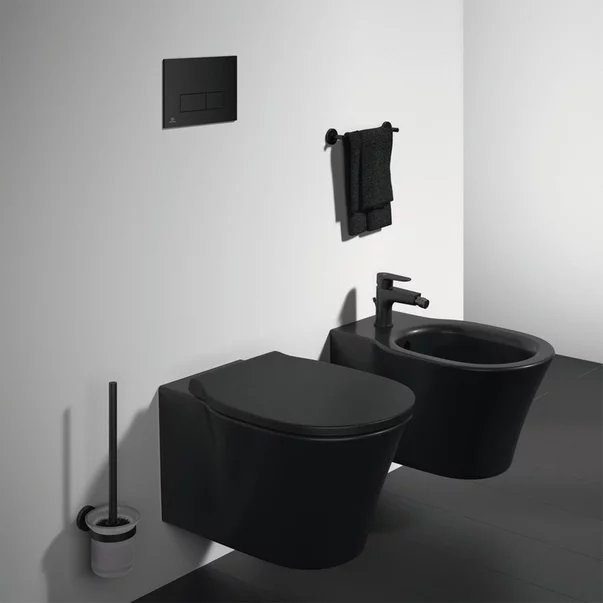 Vas wc suspendat Ideal Standard Connect Air rimless negru mat picture - 2