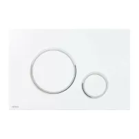 Alca Thin M770 бял - лъскав хромиран клап за задействане