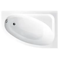 Асиметрична вана Besco Cornea 140x80 см с десен монтаж