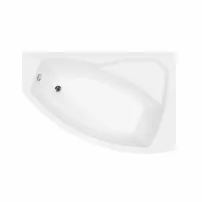 Асиметрична вана Besco Rima 140x90 см с десен монтаж