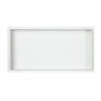 Balneo Wall-Box правоъгълен вграден рафт 60x30x10 см без рамка, четкано бяло