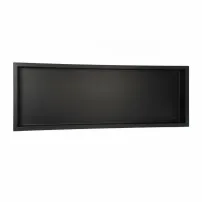 Balneo Wall-Box правоъгълен вграден рафт 90x30x7 см, четкано черно