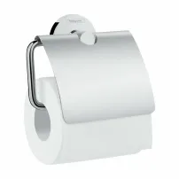 Държач за тоалетна хартия с хромирани протектори Hansgrohe Logis Universal