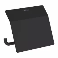 Държач за тоалетна хартия със защита черен Hansgrohe AddStoris