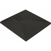 Deante Correo квадратно душ корито, матово черно, 90x90 см