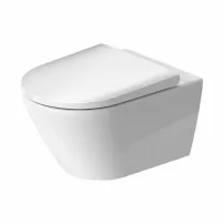Duravit D-Neo Комплект за окачване на тоалетна чиния Rimless с капак с плавно затваряне и скрито закрепване