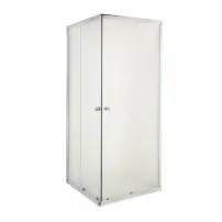 Душ кабина Invena Parla квадратна с плъзгащи се врати 80x80 хром матово стъкло