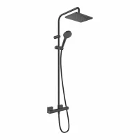 Душ колона Hansgrohe Vernis Shape 230 с термостатичен смесител, матово черно, с 2 функции