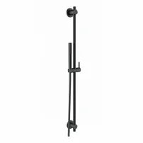 Душ комплект Kludi Nova Fonte Puristic черен мат с щанга 90см