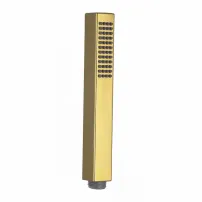 Душ слушалка Invena Glamour златен цвят, 1 тип струя