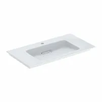 Geberit One Slim 90 см бяла мивка за мебели с отвор за смесител и специален сифон