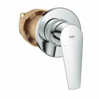 Grohe BauEdge Нов едноръкохватков хромиран вграден смесител за душ