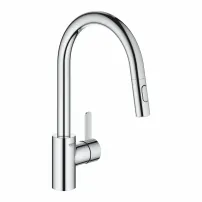 Grohe Eurosmart Cosmopolitan кухненски смесител с издърпващ се душ, гланциран хром