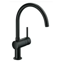 Grohe Minta кухненски смесител с едноръкохватков механизъм, матово черен