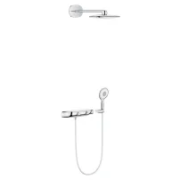 Grohe Rainshower Smartcontrol 360 Mono термостатична душ система с бяла повърхност за душ