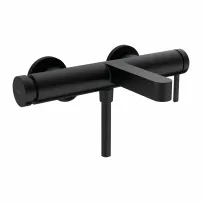 Hansgrohe Finoris черен едноръкохватков смесител за вана и душ