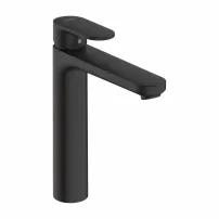 Hansgrohe Vernis Blend 190 висок едноръкохватков смесител за умивалник, матово черен