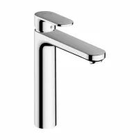 Hansgrohe Vernis Blend 190 висок смесител за умивалник с едноръкохватков механизъм, гланциран хром