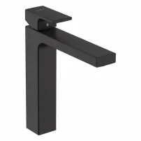 Hansgrohe Vernis Shape 190 висок едноръкохватков смесител за умивалник, матово черен