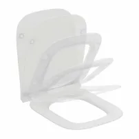 Капак за тоалетна чиния с плавно затваряне Ideal Standard i.life B бял тънък с бързо освобождаване