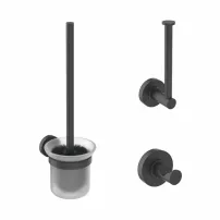 Комплект аксесоари Ideal Standard IOM 3 в 1 матово черно
