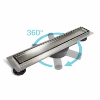 Комплект душ канал с капак 70 см Balneo 360 Drain, четкана неръждаема стомана