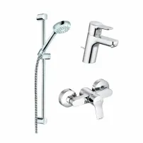 Комплект смесител за мивка и душ Kludu Pure&Easy хром