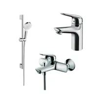 Комплект за мивка и душ Hansgrohe Novus 100 Crometta хром