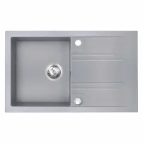 Композитна мивка Ferro Mezzo II 78x48 см сива