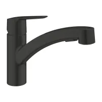Кухненски смесител Grohe Start с издърпващ се душ, матово черен