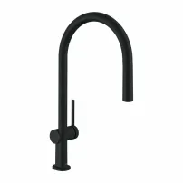 Кухненски смесител Hansgrohe Talis M54 210 с издърпващ се душ, матово черно, 1 струя