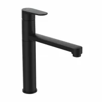 Кухненски смесител Ideal Standard Cerafine O, матово черен, с висок чучур
