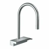Кухненски смесител с издърпващ се душ 3 струи Hansgrohe Aquno Select M81 170 хром