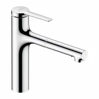 Кухненски смесител с издърпващ се душ Hansgrohe Zesis M33 160 гланцов хром 2 вида струя