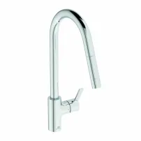 Кухненски смесител с издърпващ се душ Ideal Standard Gusto 235 гланцов хром 1 тип струя
