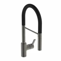 Кухненски смесител с полупрофесионален гъвкав чучур Ideal Standard Gusto 142 сиво - черно