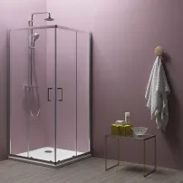 Квадратна душ кабина с плъзгащи се врати Kolpasan Eco Quat 90x90