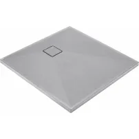 Квадратно душ корито Deante Correo, метално сиво, 90x90 см