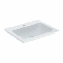 Мивка Geberit One Slim 60 см, бяла, висок гланц, KeraTect, с отвор за смесител