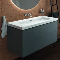 Мивка Ideal Standard Atelier Extra за мебели, лъскаво бяла, с отвор за преливник, 121 см