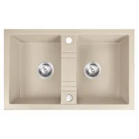 Мивка от композитен гранит Ferro Mezzo II 78x48 см, пясъчно бежова
