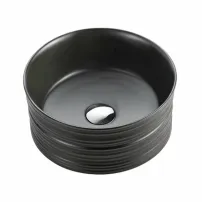 Мивка за плот Fluminia My Black Circle матово черно 41 см