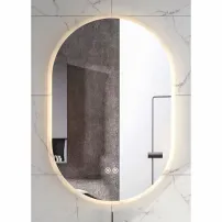 Овално огледало Fluminia Dali с LED осветление и размразител