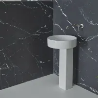 Пиедестал за кръгла мивка Ideal Standard Atelier Conca, гланцово бяло